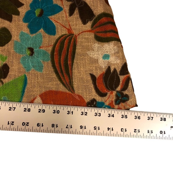 Soft Burlap Floral Midi Skirt - Picture 8 of 11